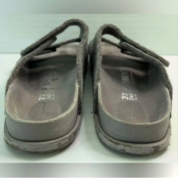 $450 Birkenstock x Toogood Women's Gray Forager Felt Slide Sandals 37 EU/6 US - Picture 6 of 8